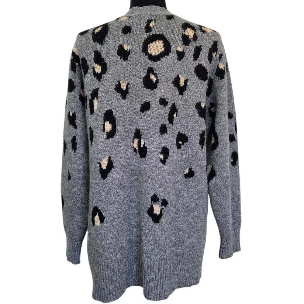 Maurice's Animal Leopard Print Sweater Open Front Cardigan Plus Size 2X‎ - XXL